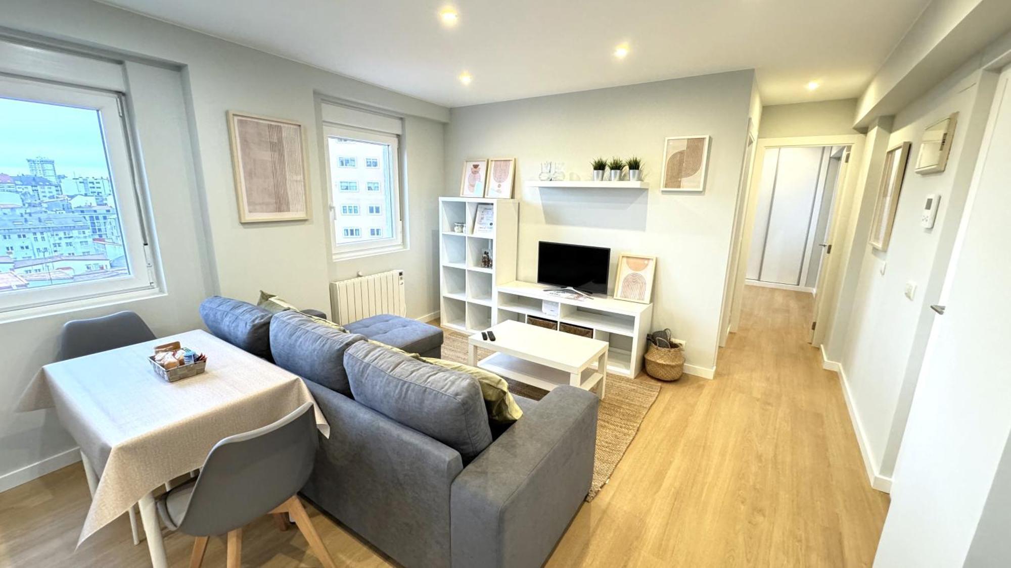 Acogedor Apartamento En Ronda Outeiro 210 ア・コルーニャ エクステリア 写真
